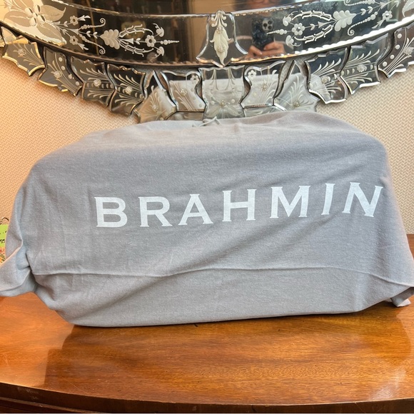 NWOT Brahmin Duxbury Weekender In Washed Indigo - Picture 9 of 13